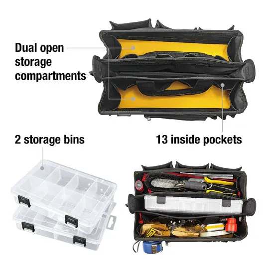 17 Inch Tech Tool Tote with Storage Cases