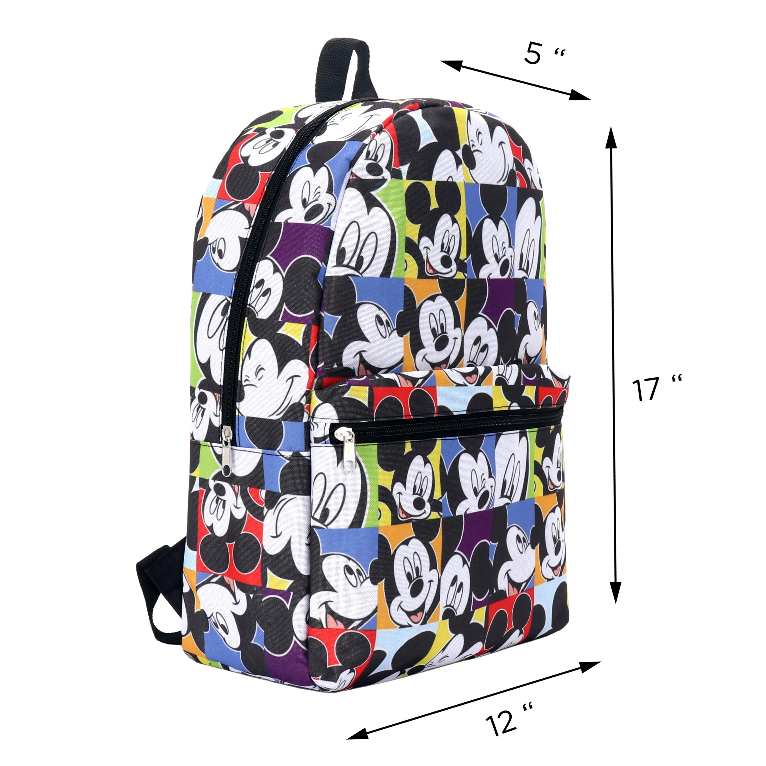 17" Kids Bulk Character Backpacks in 6 Assorted Girl Prints - Wholesale Case of 24 Backpacks