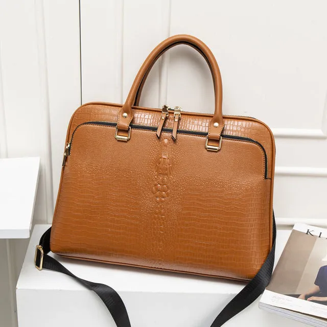 2019 Womens Business Briefcase Bag Woman Leather