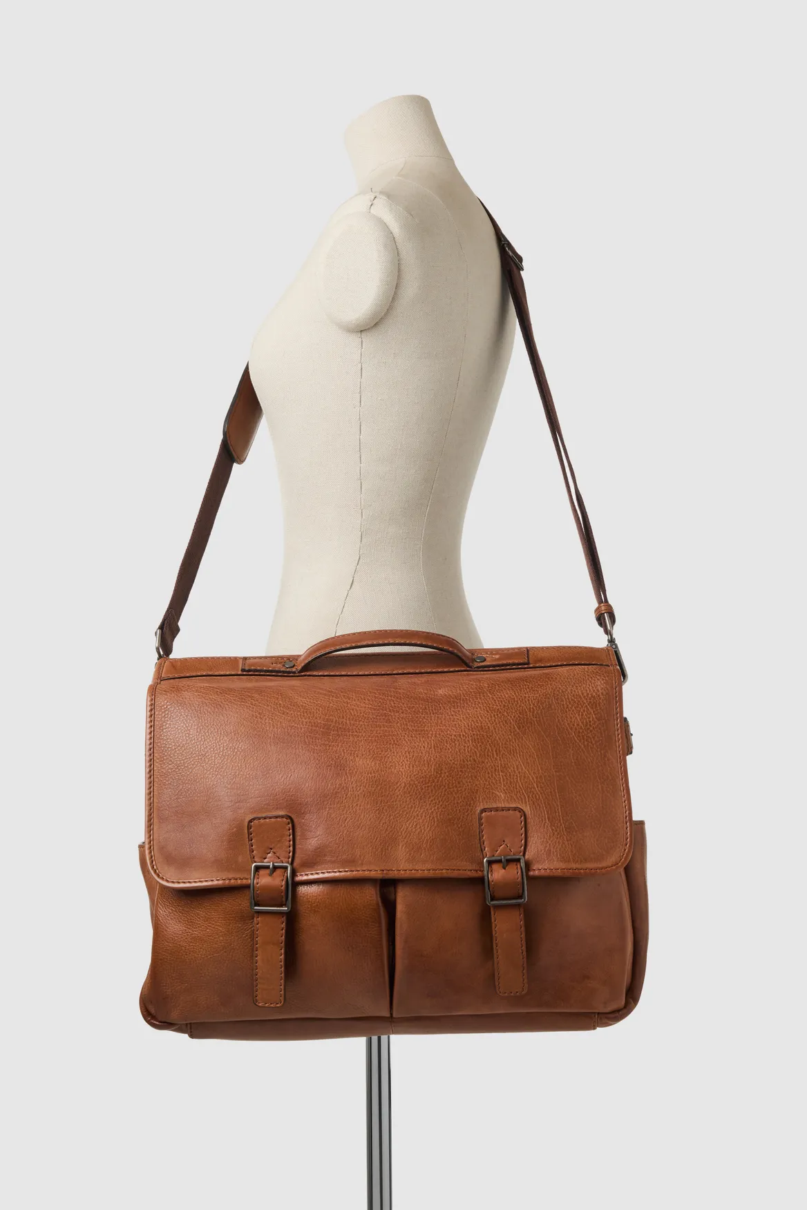 Aaron Leather Briefcase