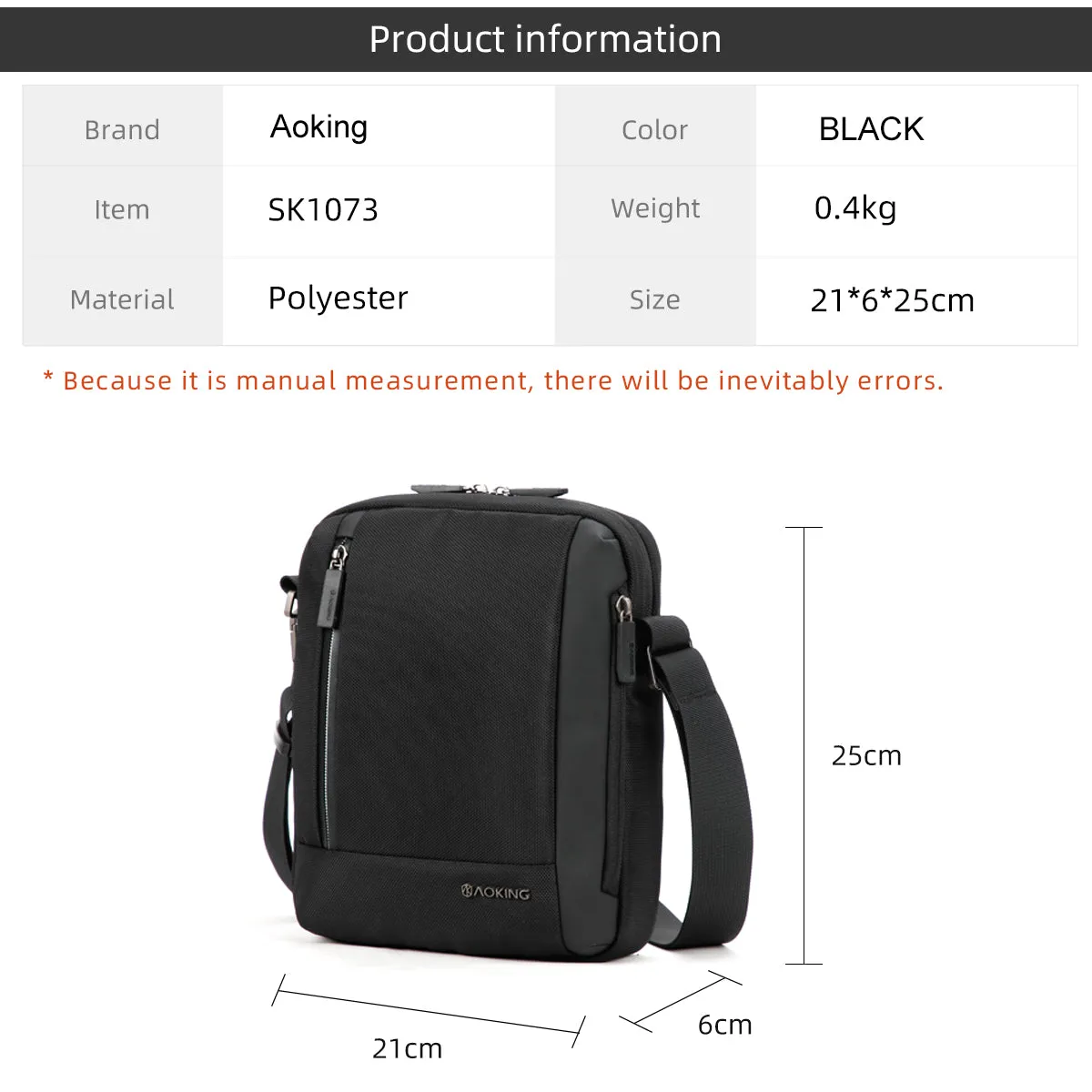 Aoking Sk1073 Smart Best Seller Waterproof Shoulder Bag