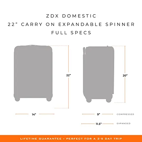 Briggs & Riley ZDX-Expandable Luggage with 4 Spinner Wheels, Black