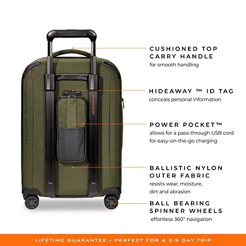 Briggs & Riley ZDX-Expandable Luggage with 4 Spinner Wheels, Hunter