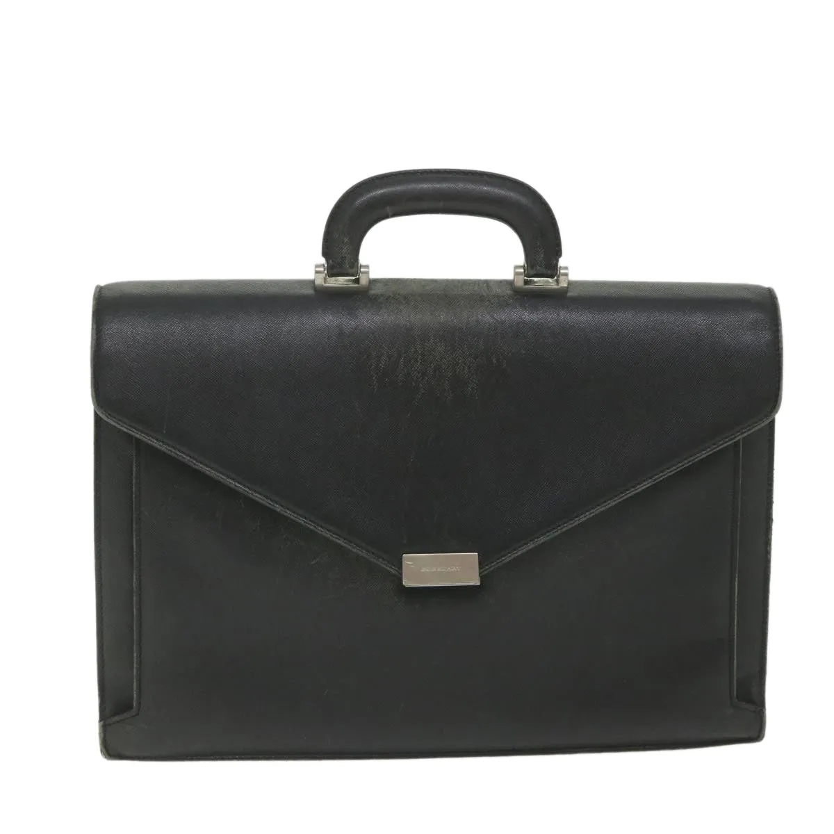 BURBERRY Briefcase Leather Black  58915