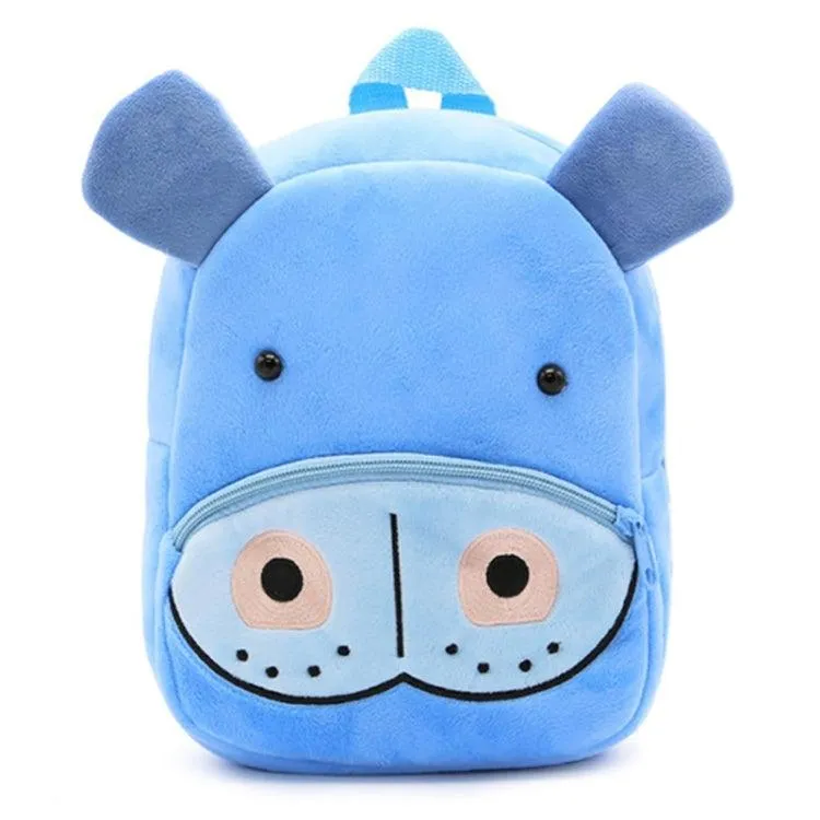 Charming 3D Animal Velvet Backpacks for Kids - Fun Cartoon School Bags and Perfect Kindergarten Gifts