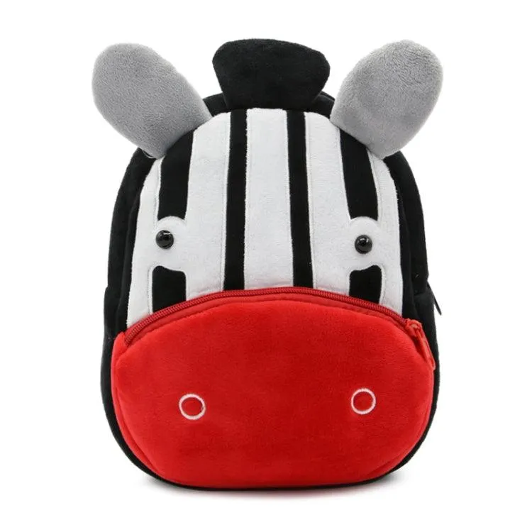 Charming 3D Animal Velvet Backpacks for Kids - Fun Cartoon School Bags and Perfect Kindergarten Gifts