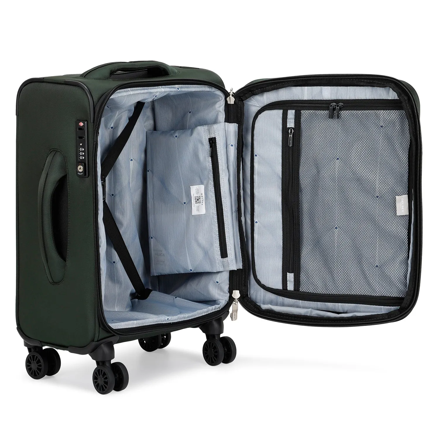 Delsey Sky Max 3Piece Luggage Trolley Set    Free Delsey Agreable Backpack