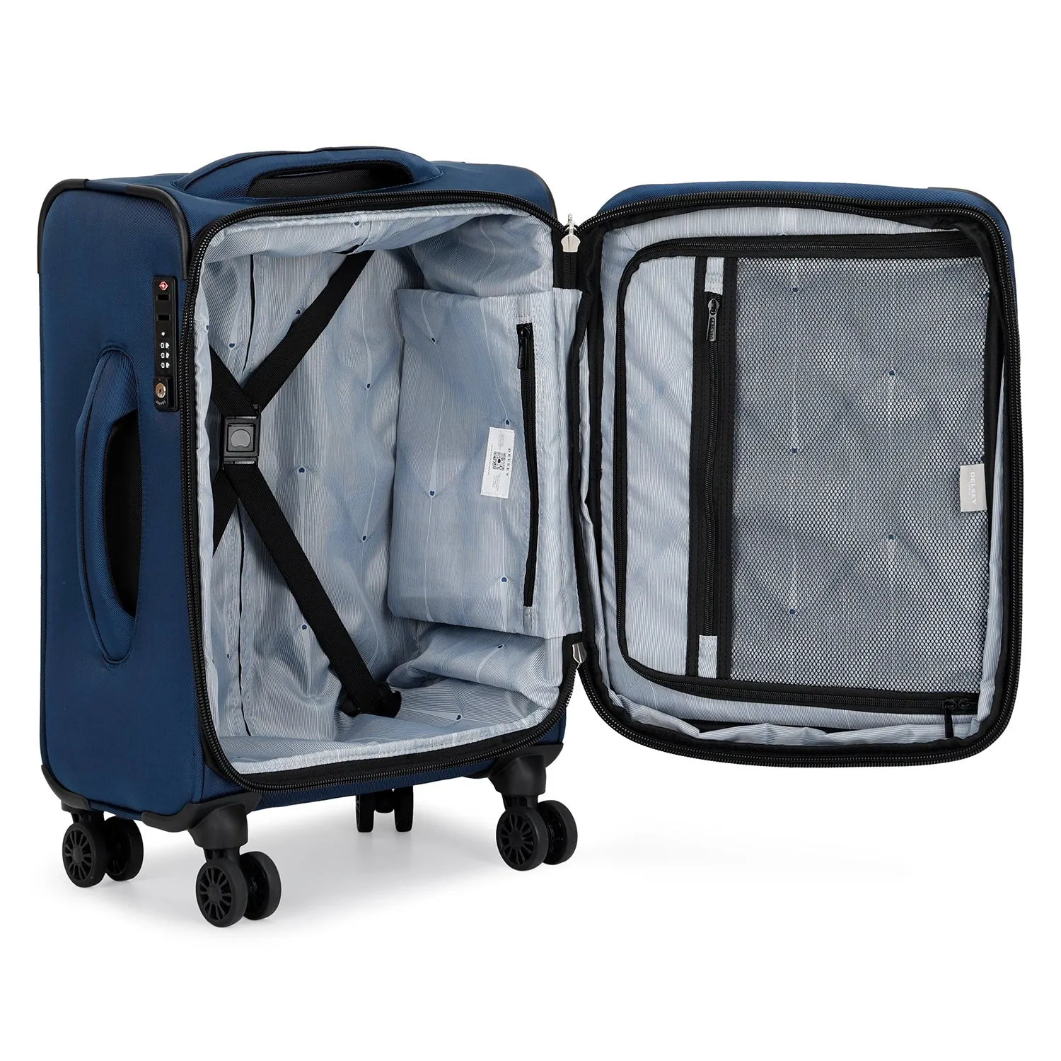 Delsey Sky Max 3Piece Luggage Trolley Set    Free Delsey Agreable Backpack