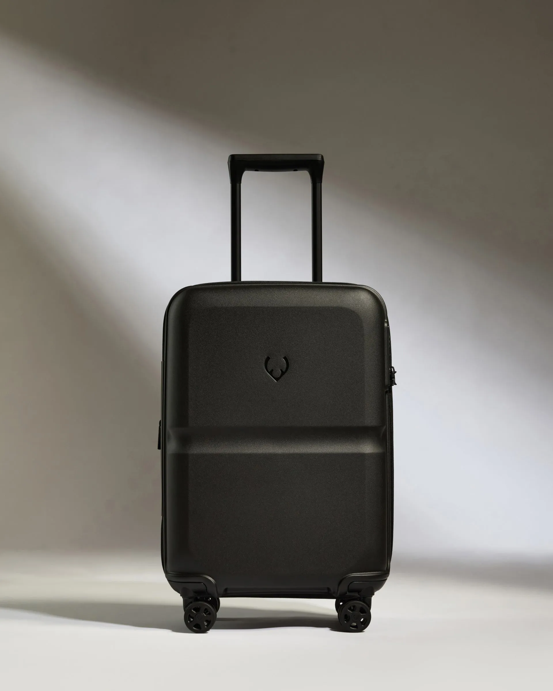 Expandable Carry-on Luggage in Black - Single Stripe