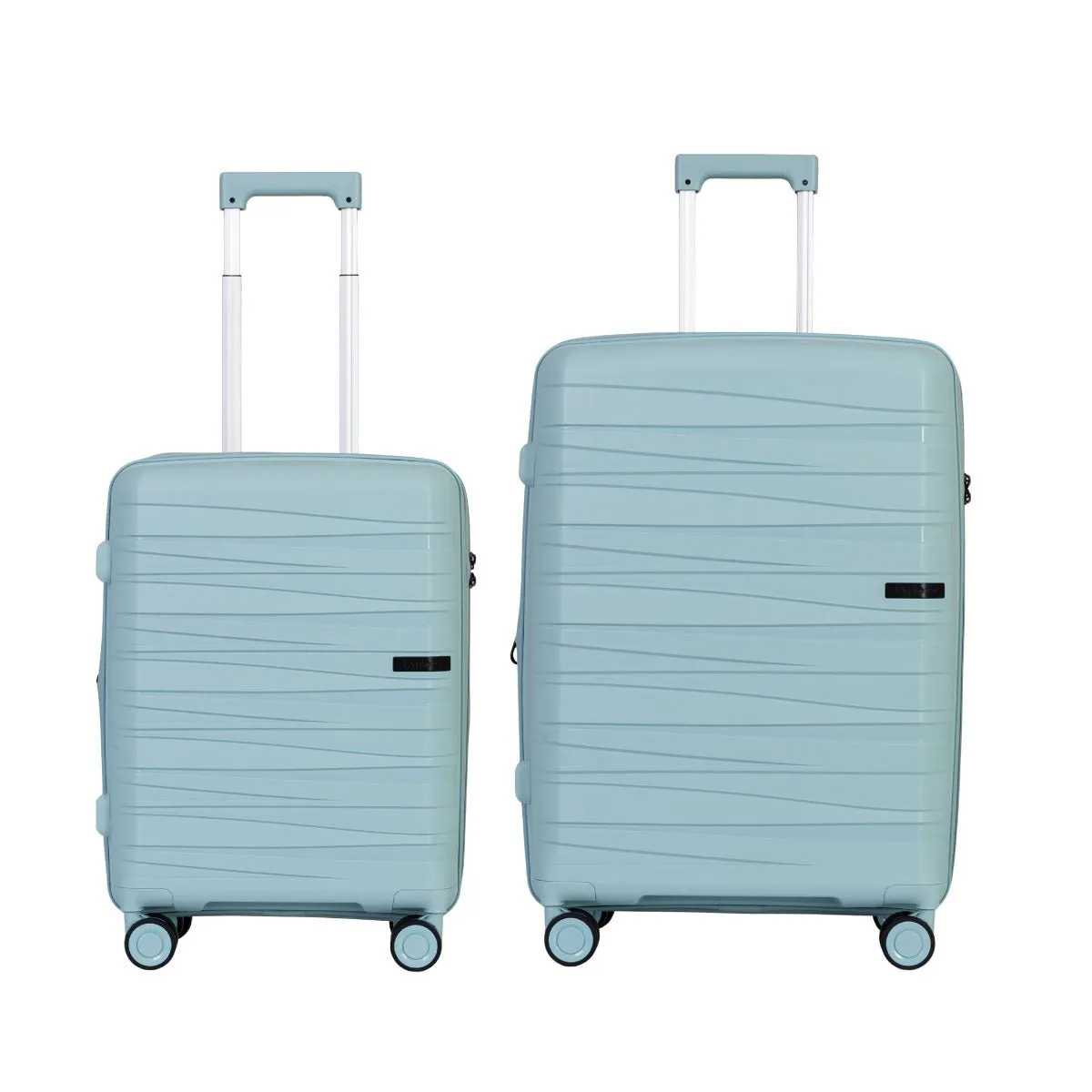 Explorer Breeze Anti-Theft Expandable 2-Piece Luggage Set (Carry-On and Medium)