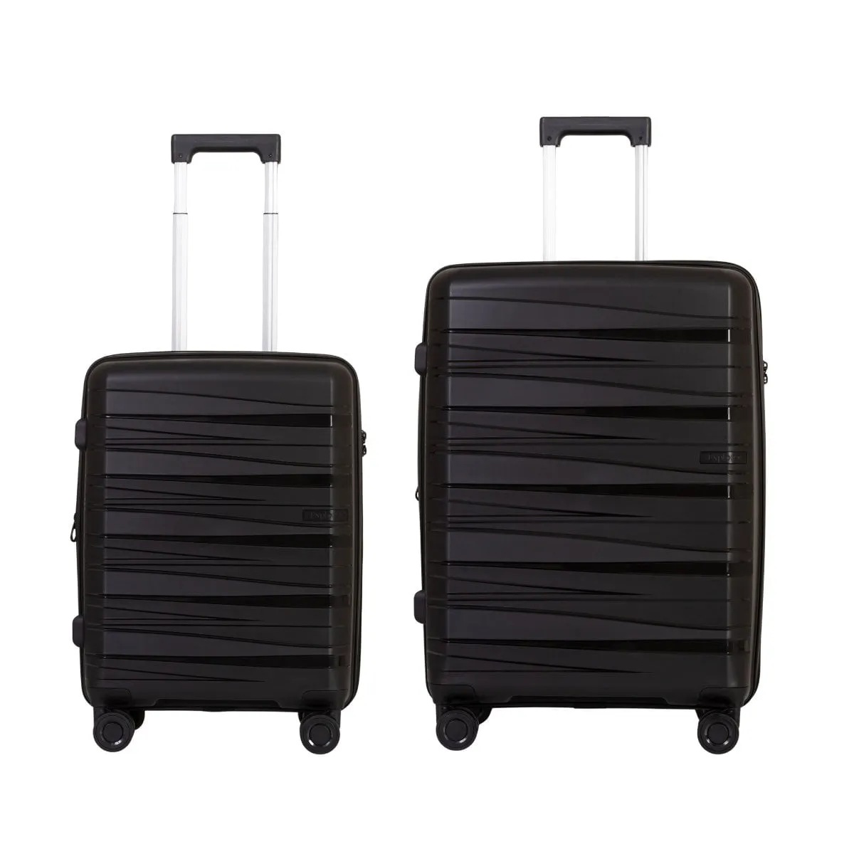 Explorer Breeze Anti-Theft Expandable 2-Piece Luggage Set (Carry-On and Medium)