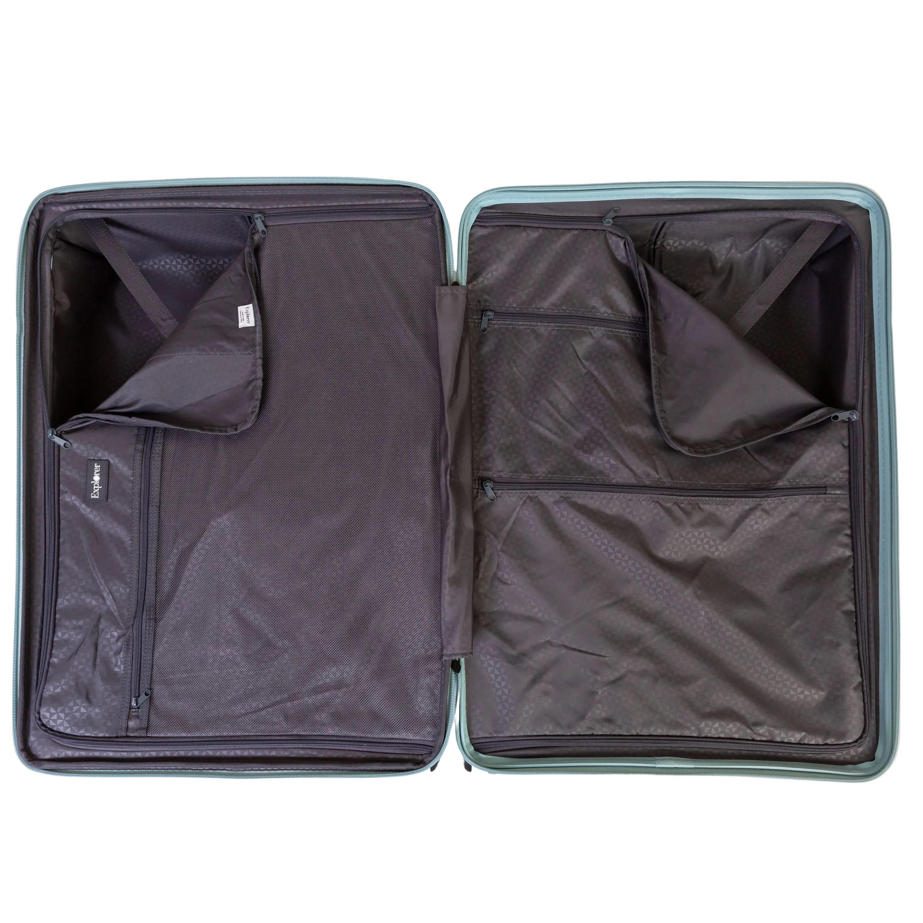 Explorer Breeze Anti-Theft Expandable 2-Piece Luggage Set (Carry-On and Medium)