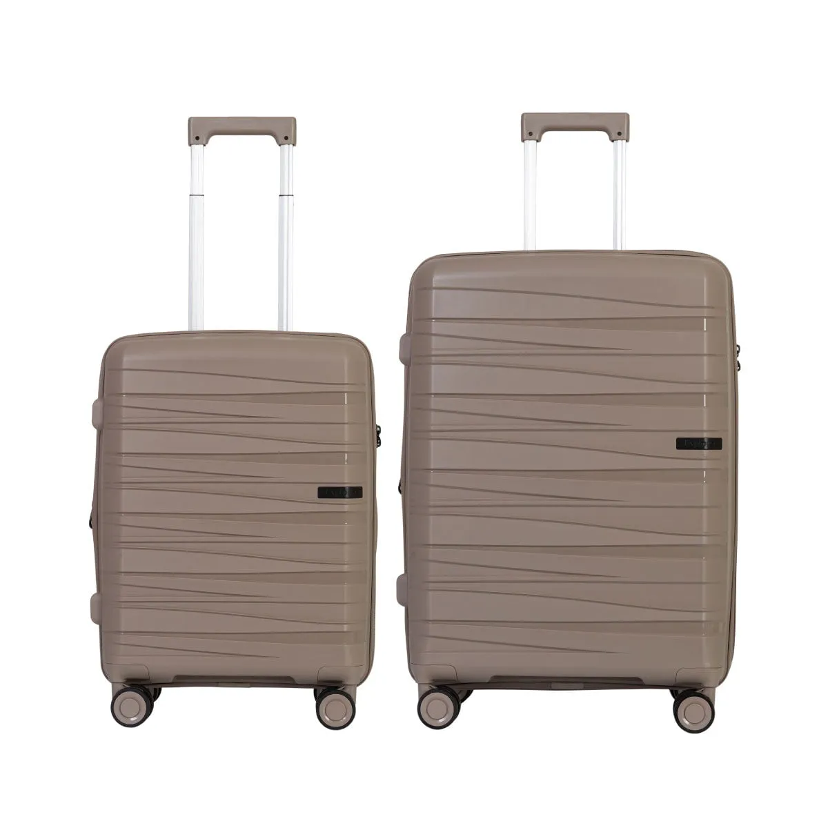 Explorer Breeze Anti-Theft Expandable 2-Piece Luggage Set (Carry-On and Medium)