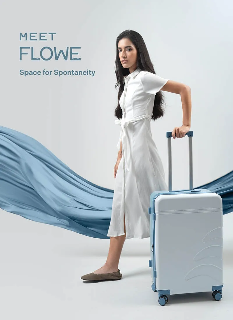 Flowe | Blue | Medium Hard Luggage