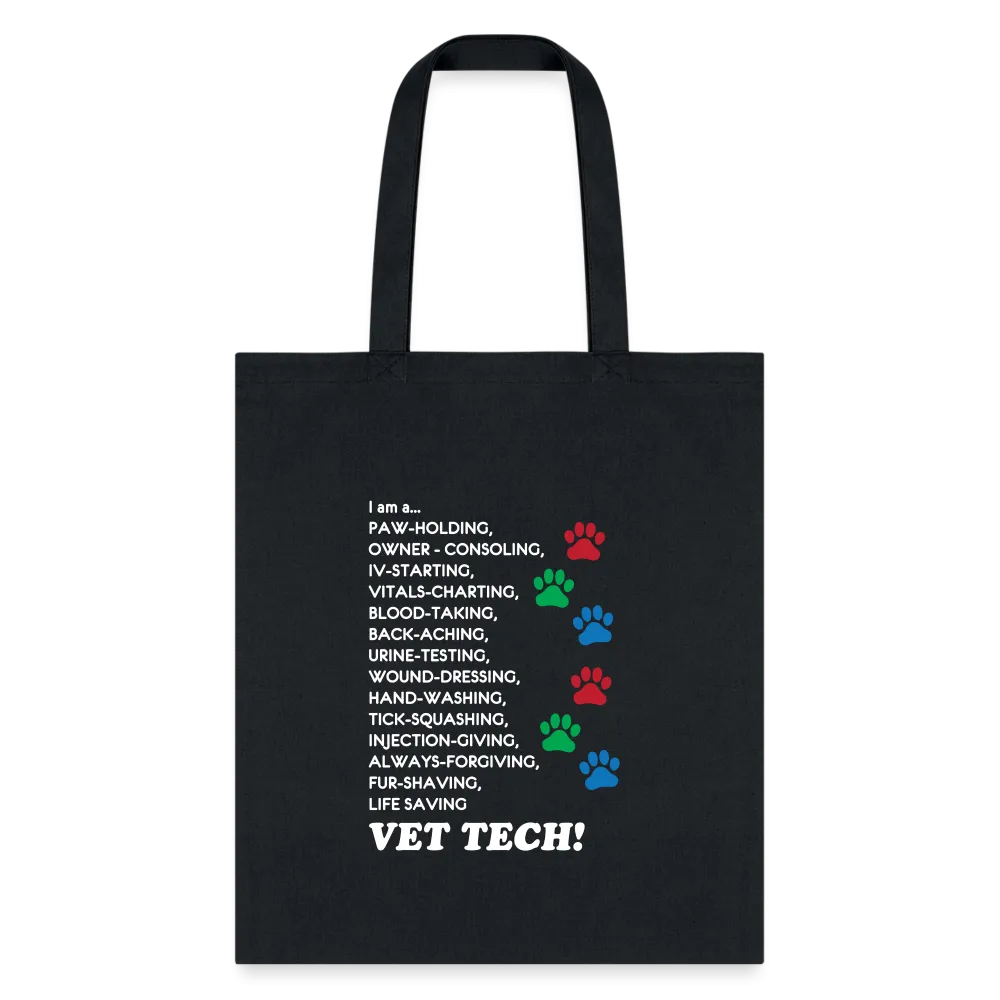 I am a... Vet tech Tote Bag, Shoulder Bag, Veterinary Gift, Vet Tech, Veterinarian, Vet Student Tote Bag