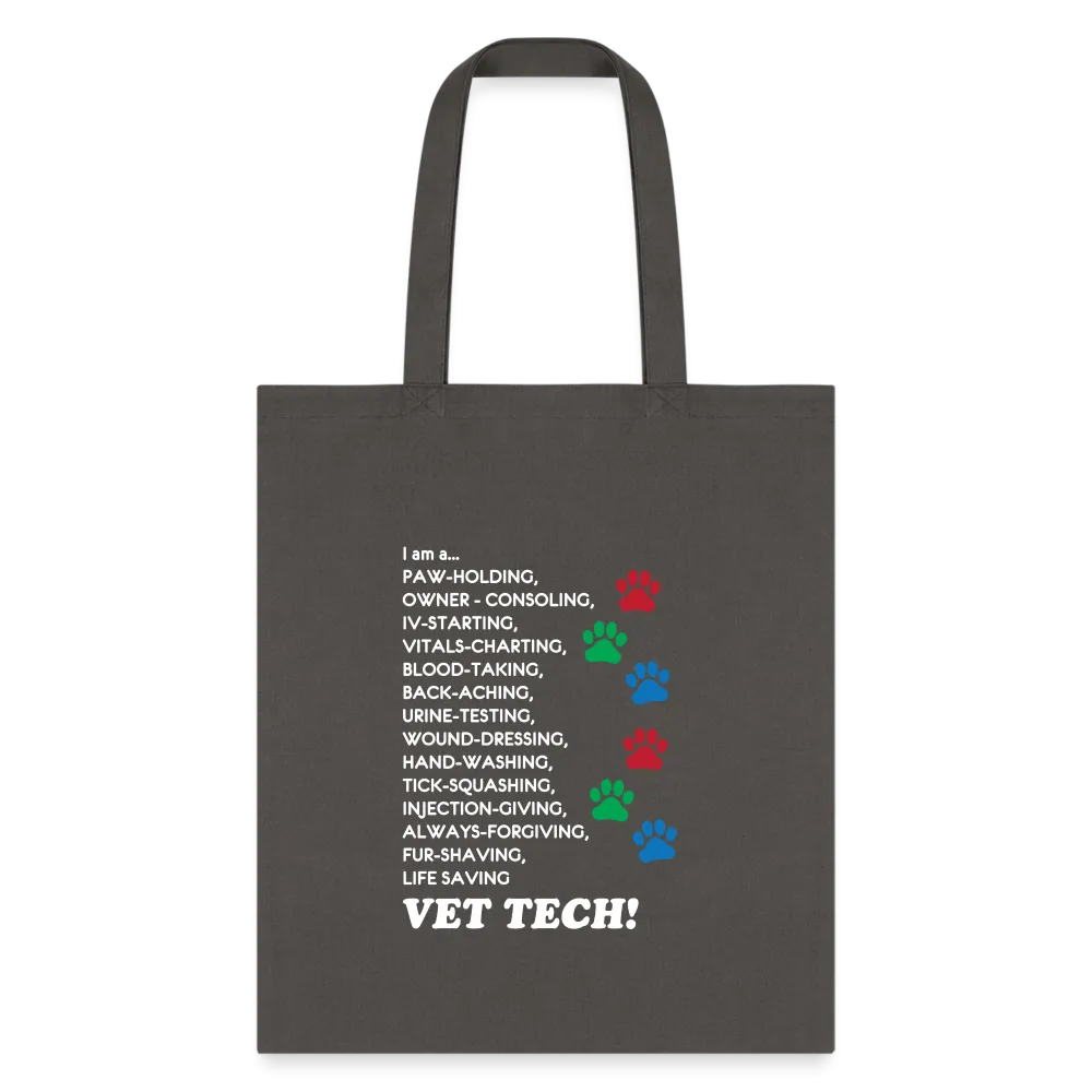 I am a... Vet tech Tote Bag, Shoulder Bag, Veterinary Gift, Vet Tech, Veterinarian, Vet Student Tote Bag