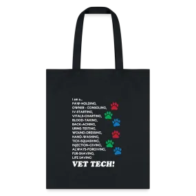 I am a... Vet tech Tote Bag, Shoulder Bag, Veterinary Gift, Vet Tech, Veterinarian, Vet Student Tote Bag