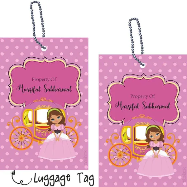 Luggage Tags - Cindrella - Pack of 2 Tags - PREPAID ONLY