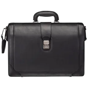 Mancini Milan Luxurious Litigator Briefcase Pocket for 17.3” Laptop