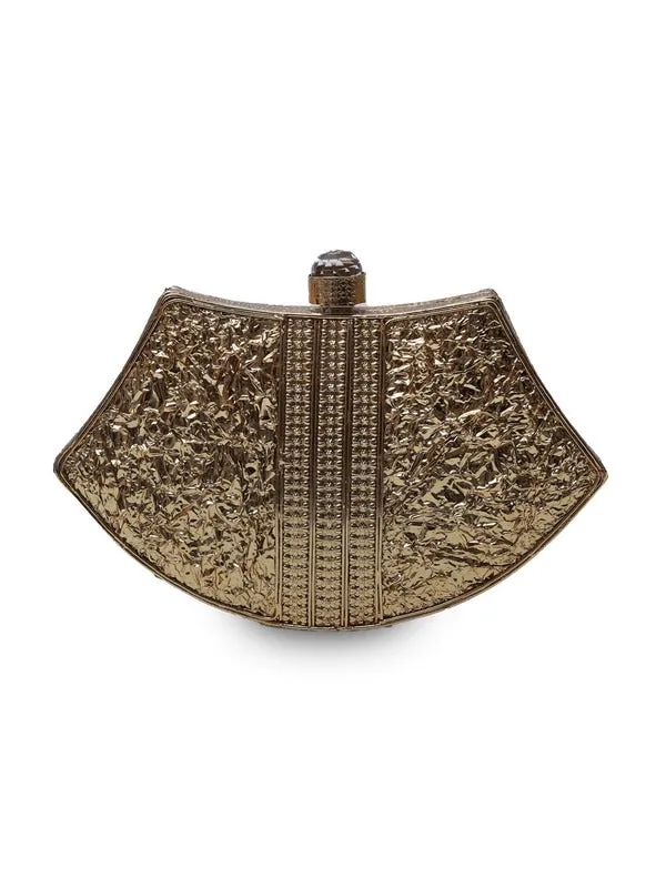 Nitya Intricate Embellished Brass Clutch