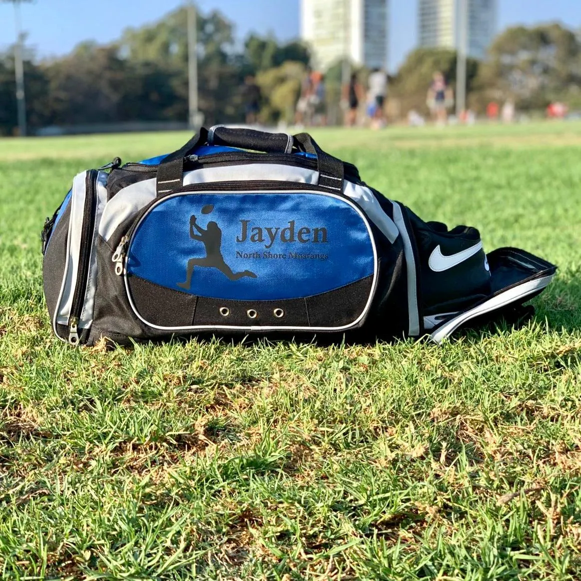 Personalized Deluxe Sports Duffel Bag for Kids and Adults - Soccer