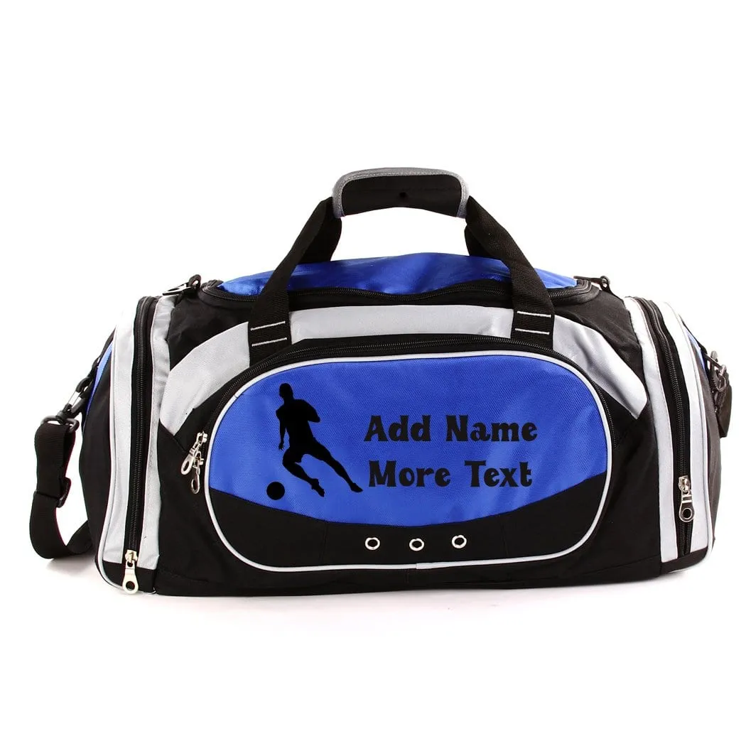 Personalized Deluxe Sports Duffel Bag for Kids and Adults - Soccer