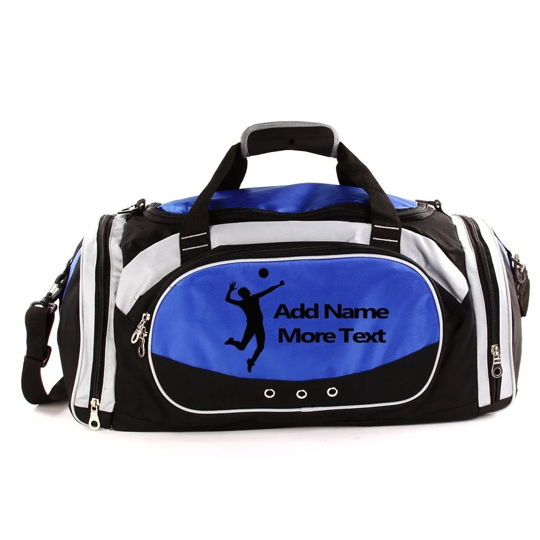 Personalized Deluxe Sports Duffel Bag for Kids and Adults - Volleyball