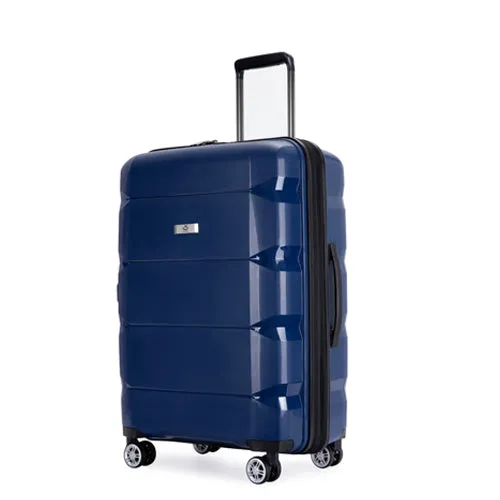 Richland Fashion Hand Luggage Lightweight PP Hard Shell Trolley Expandable Travel Suitcase with 4 Wheels - Large 28"