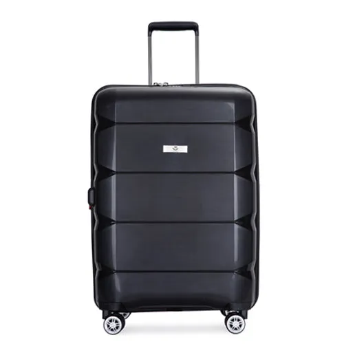 Richland Fashion Hand Luggage Lightweight PP Hard Shell Trolley Expandable Travel Suitcase with 4 Wheels - Large 28"