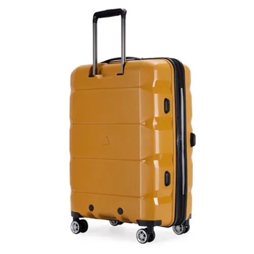 Richland Fashion Hand Luggage Lightweight PP Hard Shell Trolley Expandable Travel Suitcase with 4 Wheels - Large 28"