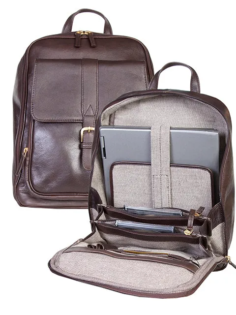 Scully Leather Business Backpack Assorted Colors