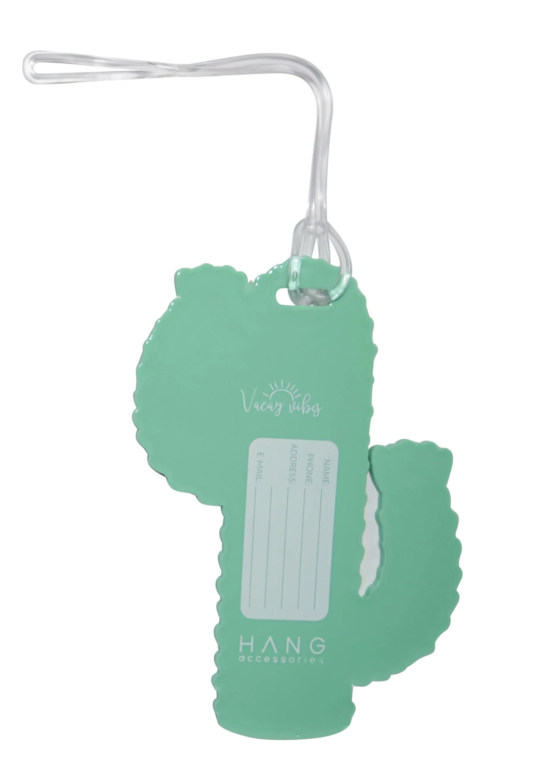 Silicone Luggage Tag Natural Cactus