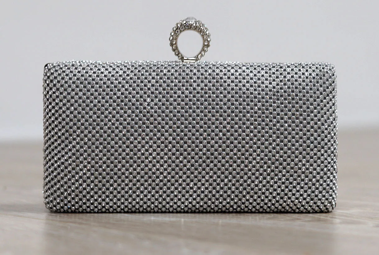 Silver Chain Mail Clutch