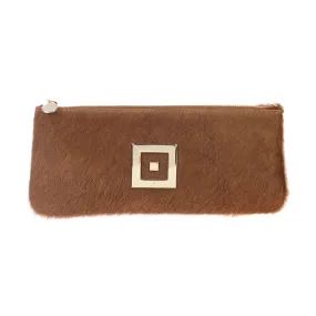 Stella Tabac Ponyskin Clutch