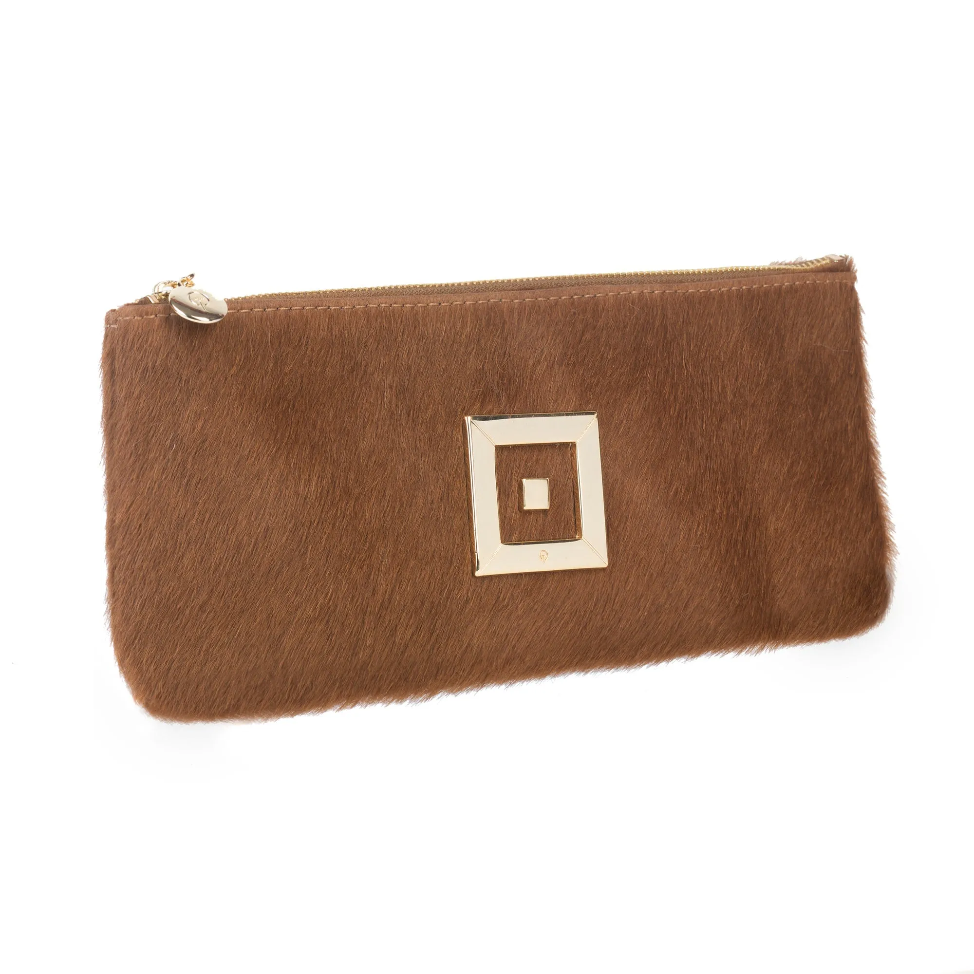 Stella Tabac Ponyskin Clutch