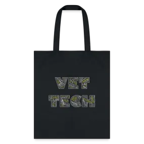 Vet Tech Typography Tote Bag